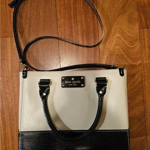 Kate Spade Black & White bag with strap
